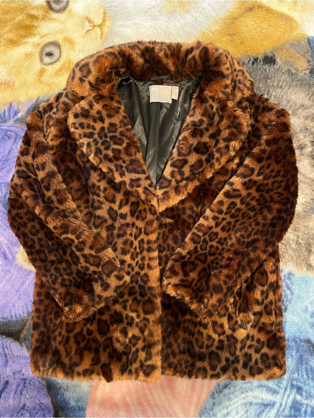 Faux Fur Leopard Coat